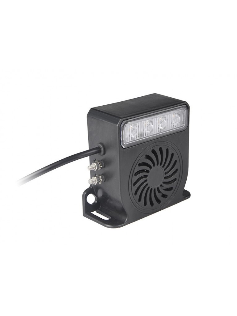 ΦΑΡΟΣ 4 LED ΜΕ ΣΕΙΡΗΝΑ ΟΠΙΣΘΕΝ 102db ΒΙΔΩΤΟΣ 12-80V AgroEquip