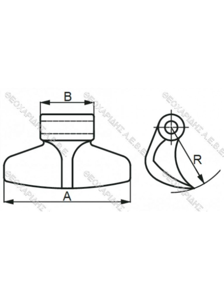 ΣΦΥΡΙ ΚΑΤΑΣΤΡΟΦΕΑ 165x70 R85mm Φ16,5mm Acker EM24  EuroZappa