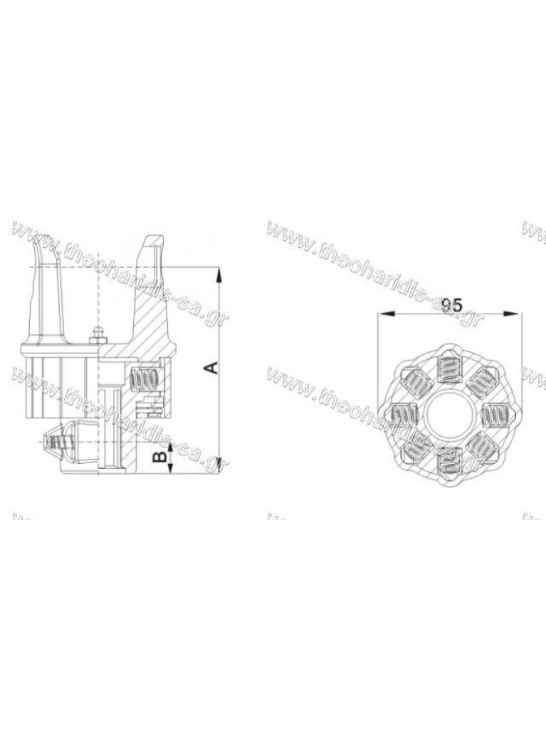 ΑΞΟΝΑΣ ΚΙΝΗΣΗΣ Τ20 12HPx1000mm ΜΕ ΔΙΠΛΗ ΚΑΣΤΑΝΙΑ ΚΑΙ ΚΑΛΥΜΜΑ Premium AgroCardan