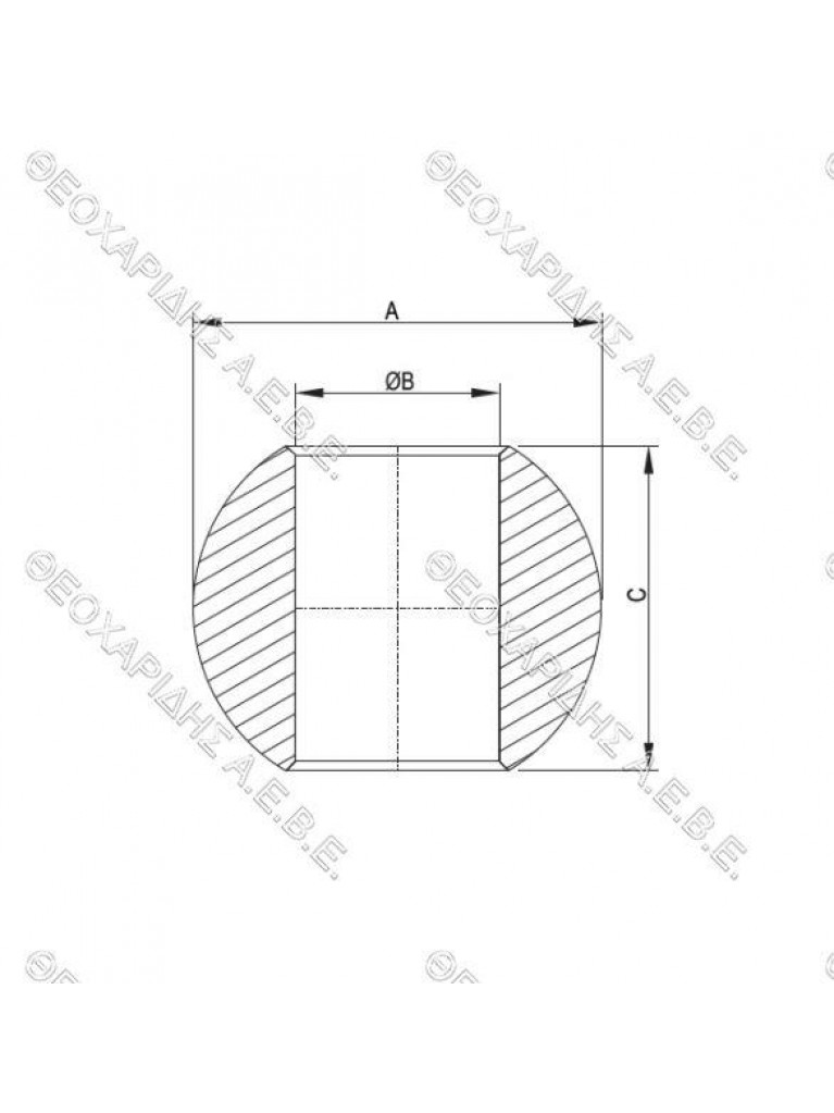 ΜΠΙΛΙΑ ΑΚΡΟΥ ΜΠΡΑΤΣΩΝ Φ22mm 48x35mm