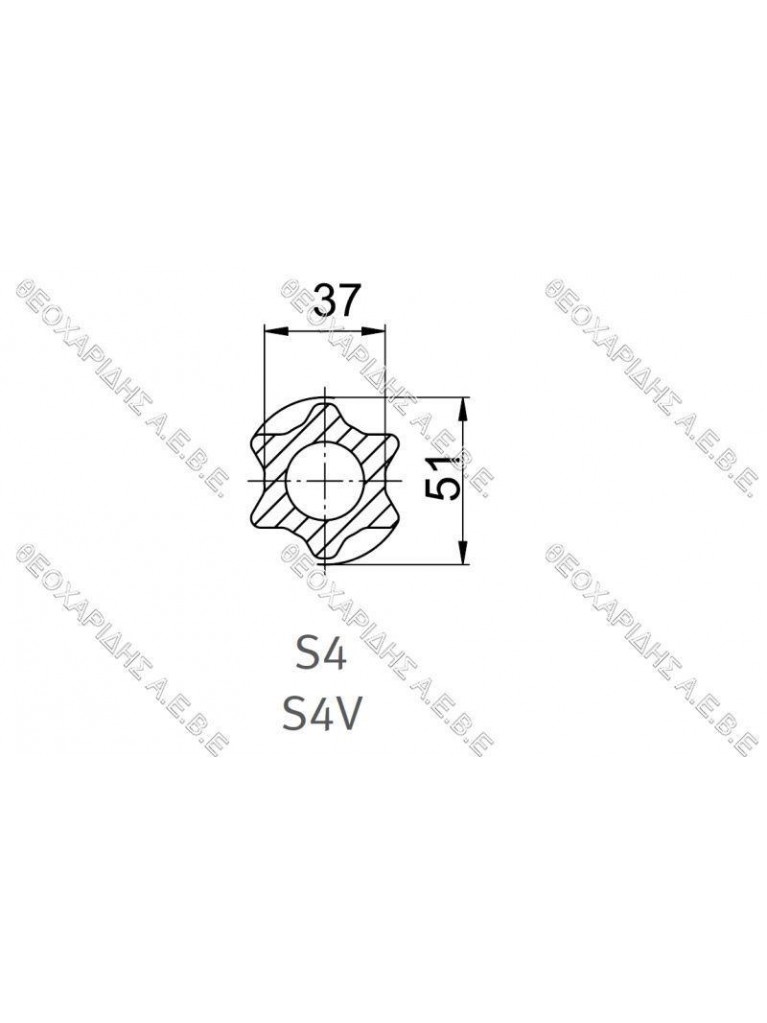 ΣΩΛΗΝΑΣ ΑΣΤΕΡΑΣ 37x51mm S4 S4V WALTERSCHEID