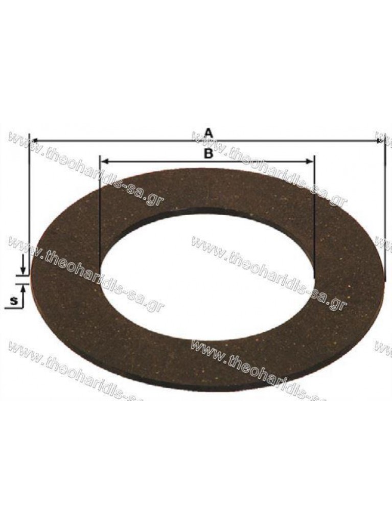 ΔΙΣΚΟΣ ΤΡΙΒΗΣ ΣΥΜΠΛΕΚΤΗ (ΦΕΡΜΟΥΪΤ) ΑΞΟΝΑ PTO 140x85x3,6mm