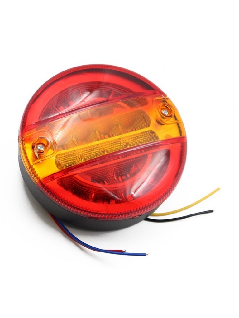 ΦΑΝΑΡΙ ΣΤΡΟΓΓΥΛΟ ΦΛΑΣ ΠΙΣΩ ΦΟΡΤΗΓΟΥ D=142mm 20 LED ΒΙΔΩΤΟ 24V AgroEquip