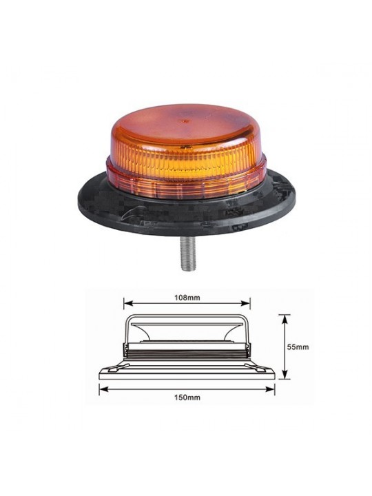 ΦΑΡΟΣ ΧΑΜΗΛΟΥ ΠΡΟΦΙΛ 45 LED ΜΕ ΝΤΙΖΑ 12-24V AgroEquip