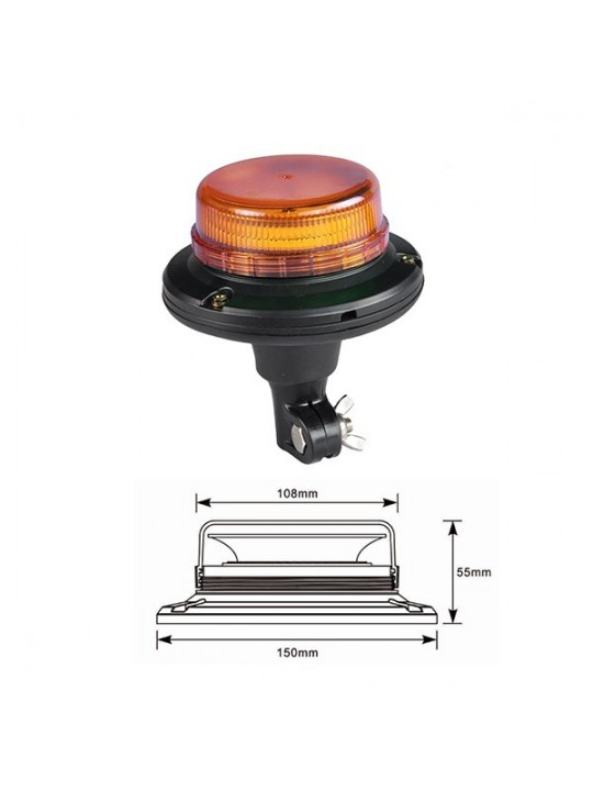 ΦΑΡΟΣ ΧΑΜΗΛΟΥ ΠΡΟΦΙΛ 45 LED ΜΕ ΕΥΚΑΜΠΤΗ ΒΑΣΗ 12-24V AgroEquip