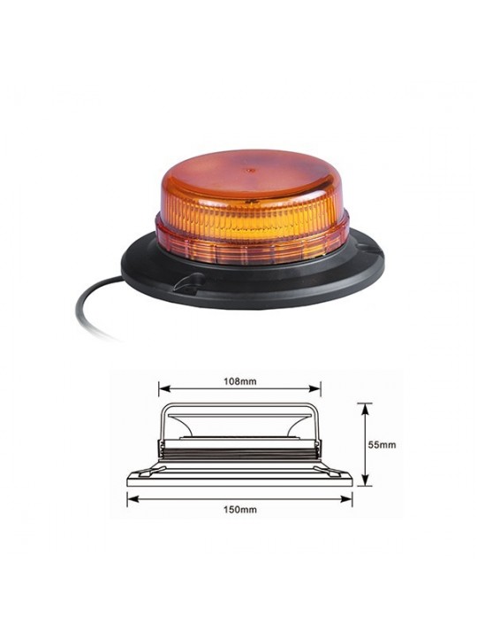 ΦΑΡΟΣ ΧΑΜΗΛΟΥ ΠΡΟΦΙΛ 45 LED ΜΕ 3 ΒΙΔΕΣ 12-24V AgroEquip