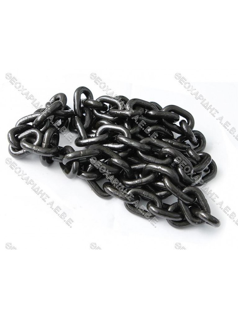 Black steel chain G80 12mm 2mt