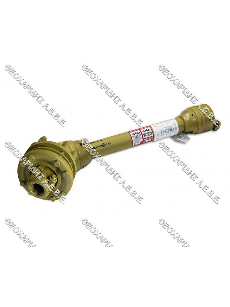 PTO shaft T80 800mm splinned shaft with limiter 4 friction discs 160mm with cover AgroCardan