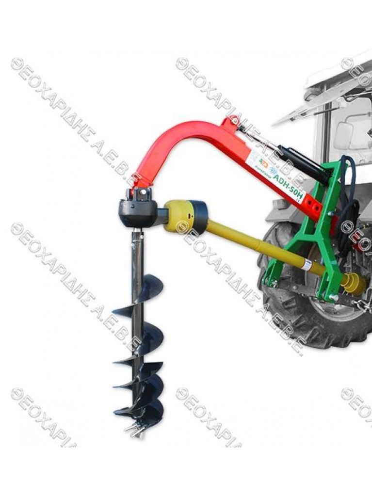 Post Hole digger for tractors with hydraulic cylinder Heavy Duty with auger D=300mm ADH-50H