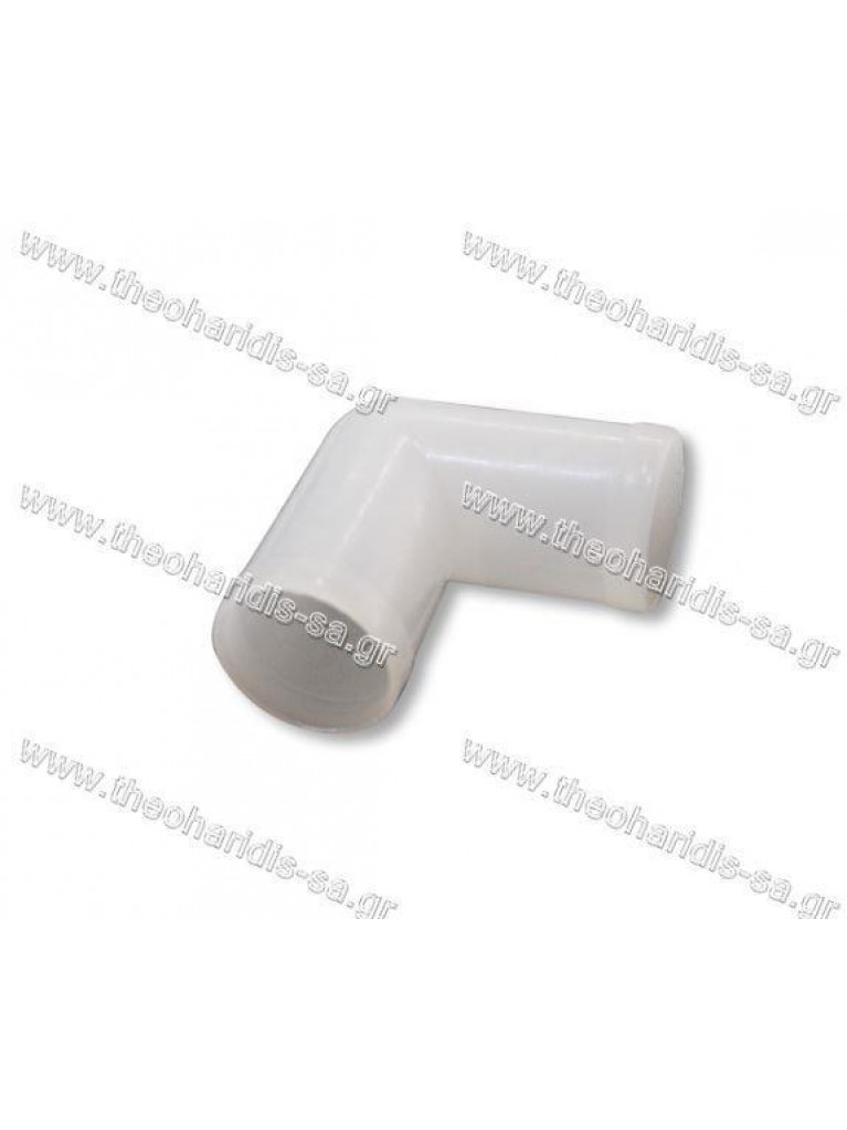 Water pipe plastic connector with angle diam.20mm